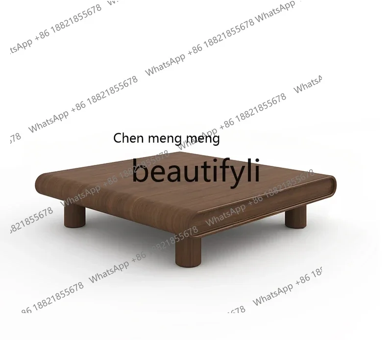 N178 G Antique style coffee table walnut square tea table simple modern living room home low table
