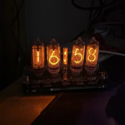 Nvarcher 4-bit IN-8 Nixie Tube Clock With LED Backlight without IN8 tube