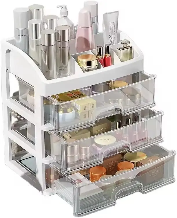 Makeup Organizer with 3 drawers Skincare Organizers, Vanity Organizer Makeup Organizer Countertop