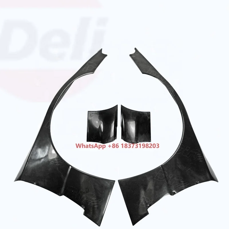 

New Car Parts For Nissan Skyline R32 GTR RB Style Style Fiber Glass Front Over Fender + Extension (4PCs)