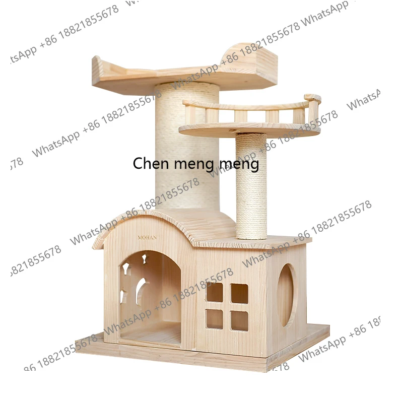 

New cat climbing frame cat litter integrated large cat supplies puppet universal in all seasons small shelf sisal column
