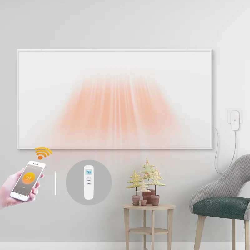 Instant Heating Winter Infrared Wall-Mounted Heating Panel, Remote Control Constant Temperature Heating Energy Saving