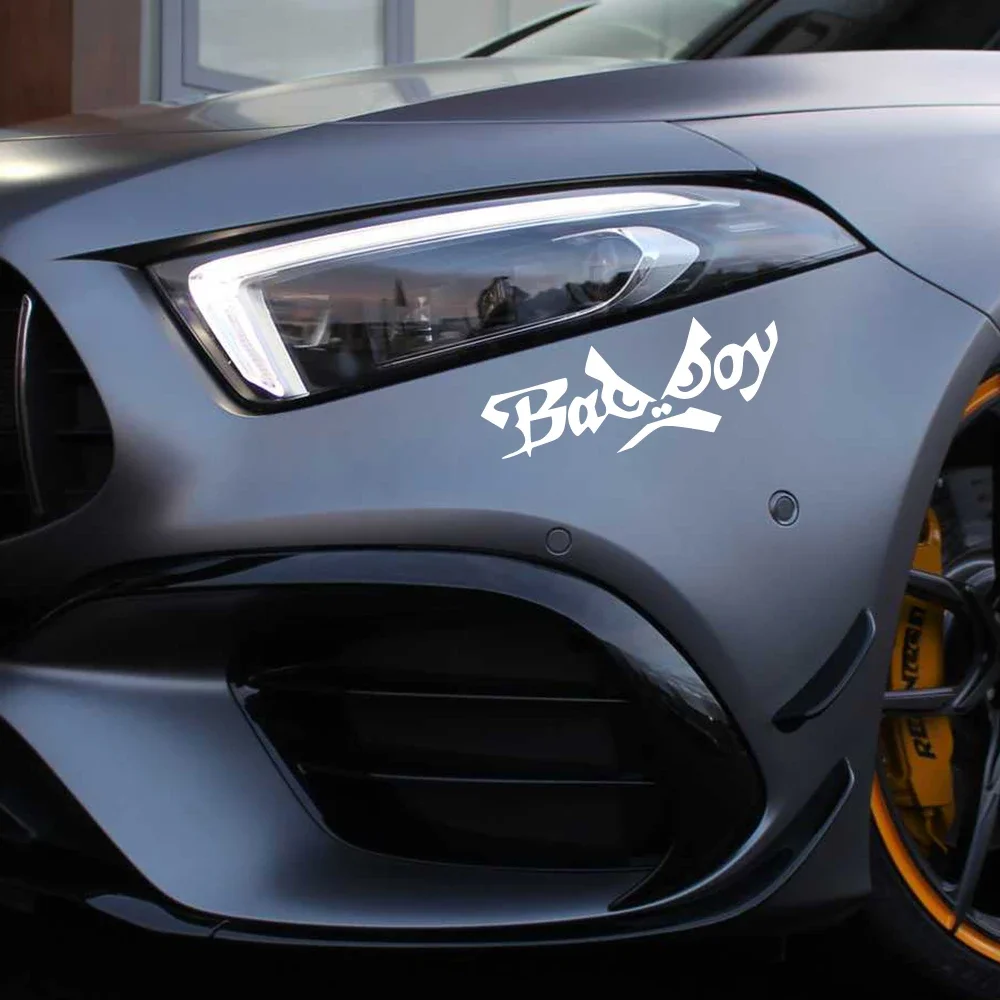 

Автомобильная наклейка Bad Boy, забавное выражение, водонепроницаемая виниловая наклейка, универсальная самодельная наклейка на корпус, окно, дверь, автомобиль, Внешнее украшение, аксессуары