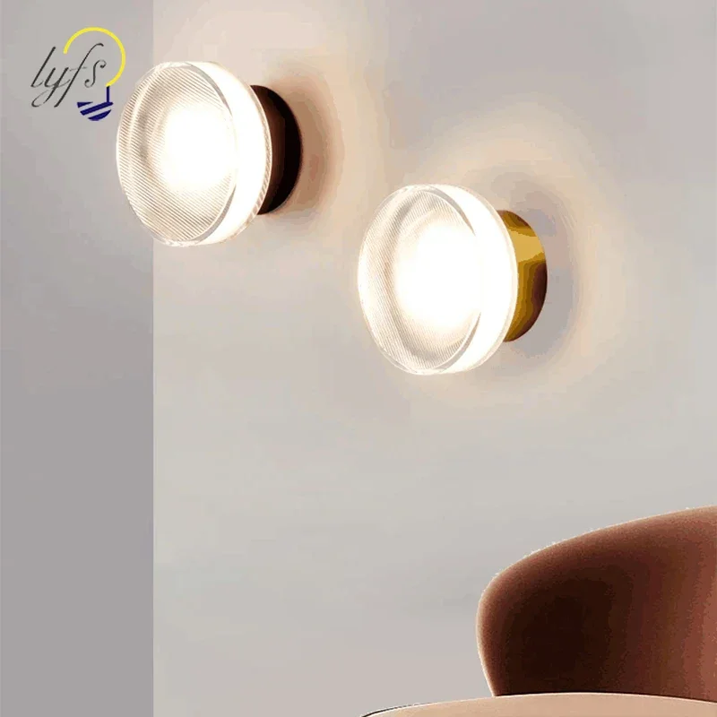 LED Acrylic Wall Lamp Simple Living Room Stairway Dinner Bedroom Bedside Art Decotion Ceiling Lihgt Nordic ,Modern Led Wall Lamp