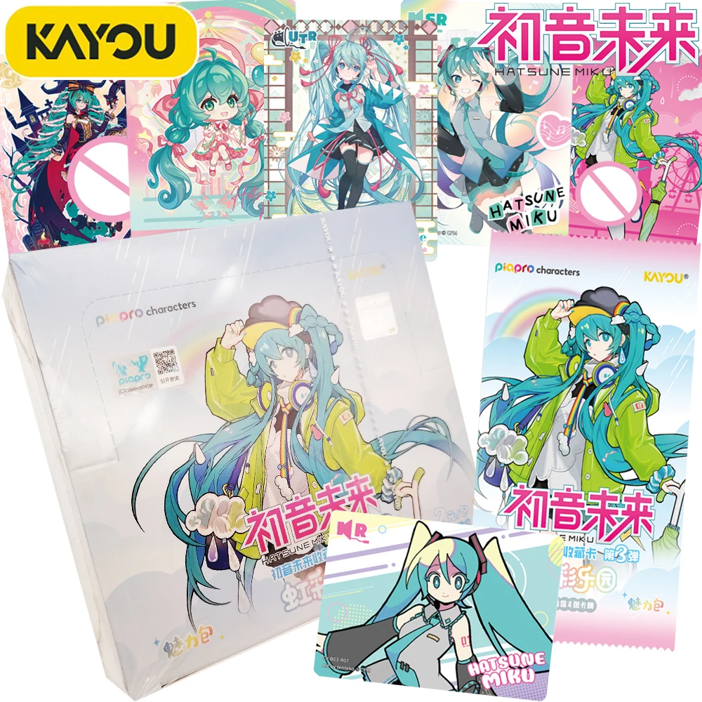 本物のkayou初音ミクコレクションカード鏡音リンmeiko仮想歌手ipファンタジーシアターキャラクターチャームカードファンギフト