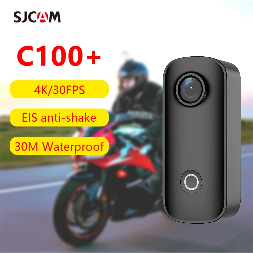 SJCAM C100+ Action Cam 4K Electronic Image Stabilization 2.4G WiFi 30M Waterproof With Case Sport Camera Personal Camcorder