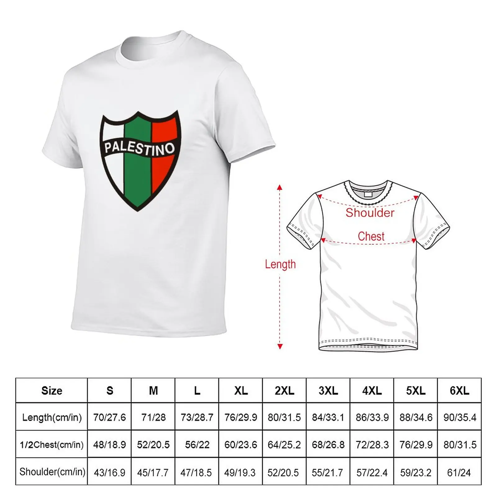 Club Deportivo Palestino Chile T-Shirt summer top vintage clothes shirts graphic tees customized t shirts t shirts for men