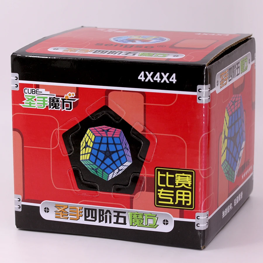 SengSo Megamin x 4x4 V2 Magic Cube Kilominx Dodecahedron ShengShou Professional Educational 12 Faced Magico Cubo Puzzle Toy Game