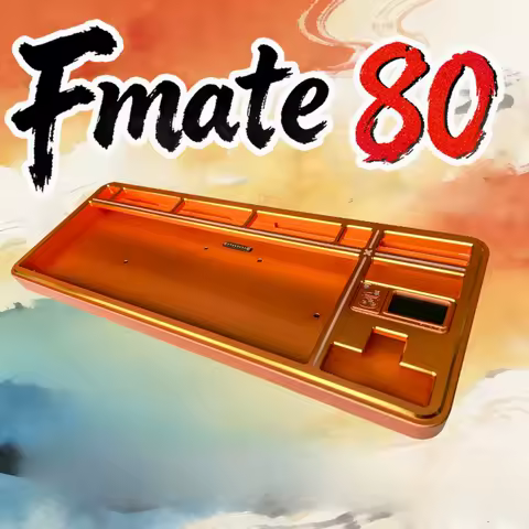 Fmate80 Mechanical Keyboard Kit Custom Tri-mode RGB Aluminum Alloy Gasket Structure Ergonomics Mechanical Keyboard Accessories