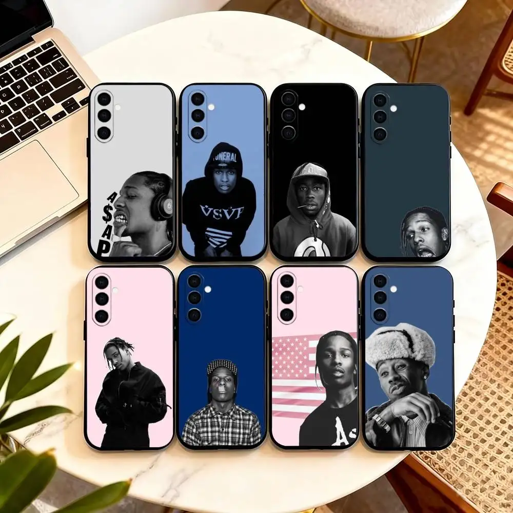 American R-Rapper ASAP  Phone Case Black Silicone Soft For Samsung Galaxy A73,A72,A71,A70,A53,A52,A51