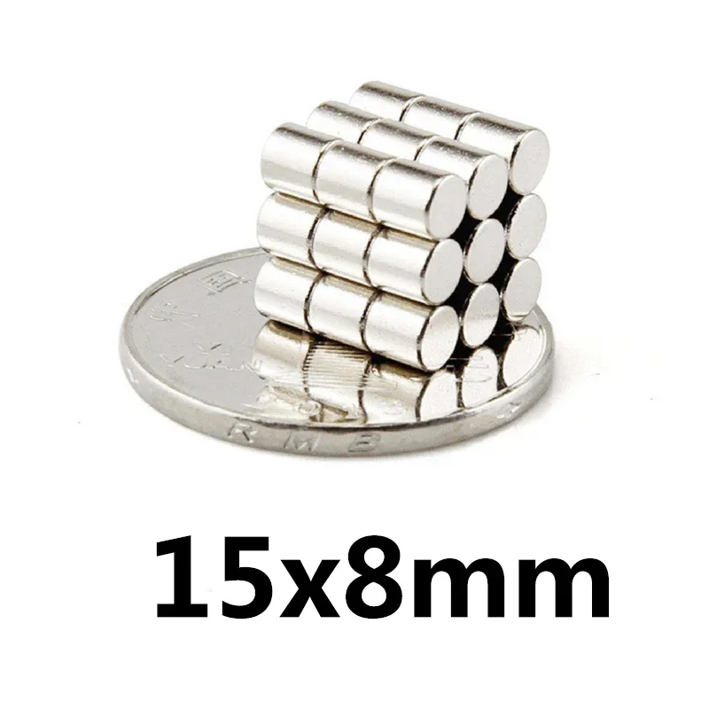 15x8 mm Small Magnets 15mmx8mm N35 circular Neodymium Magnet Dia 15x8mm Permanent NdFeB Magnet 15*8 mm Disc magnet