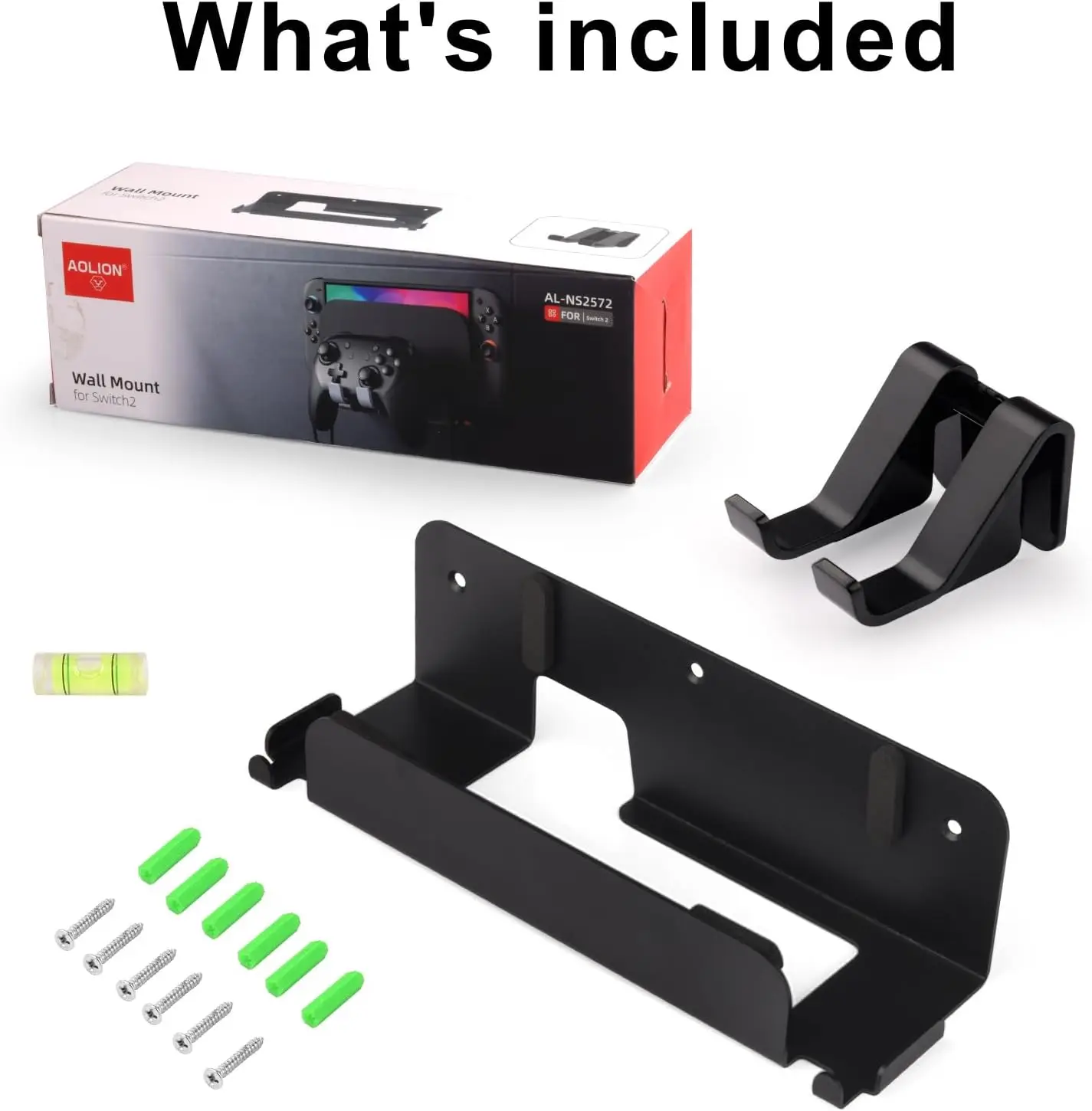 For Switch 1/2 Wall Bracket With Controller Hook Space-Saving Vertical Stand Wall Mount Storage Rack Base For Switch Accessories