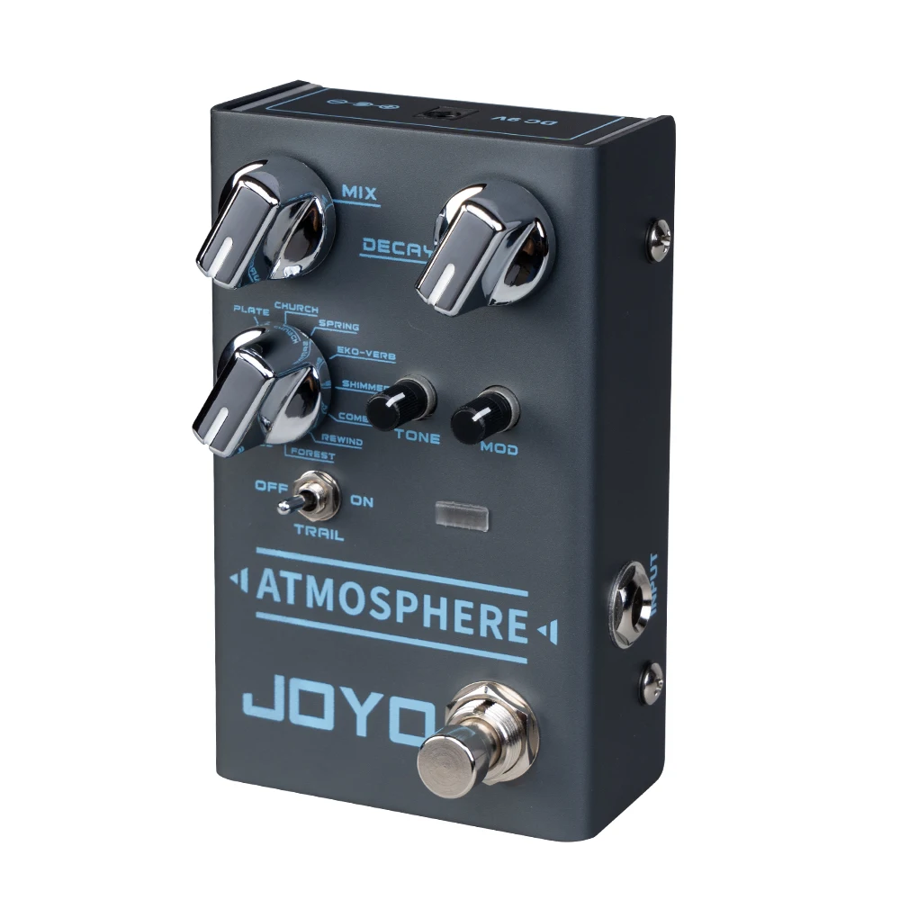 JOYO R-14 Atmosphere Reverb Guitar Pedal SPRING/CHURCH/PLATE/EKO-VERB/SHIMMER/COMET/REWIND/FOREST/PULSE 9Digital Reverb Effect