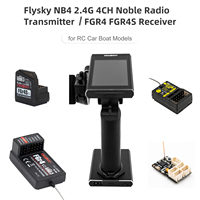 Flysky Noble NB4 2.4G 4CH Radio Transmitter FGR8B  FS-GT5+FS-BS6with FGR4 FGR4S Receiver AFHDS 3 Protocol for RC Car Boat Models