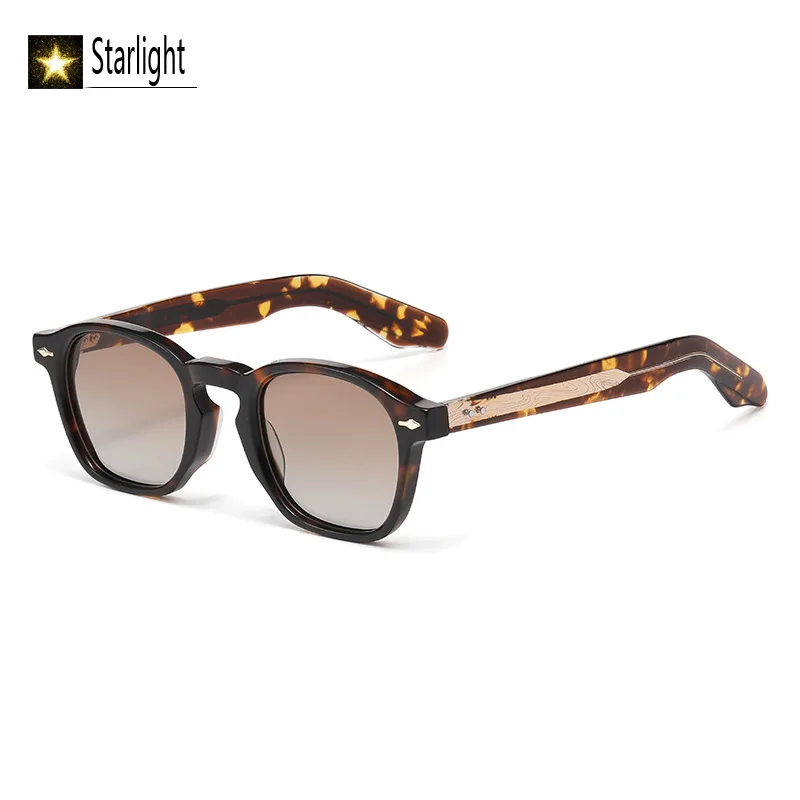 

Gradient Polarized Square Thick Sunglasses Man Tortoise Acetate Beach Glasses Men UV400 Outdoor Eyeglasses Women Travel 145mm