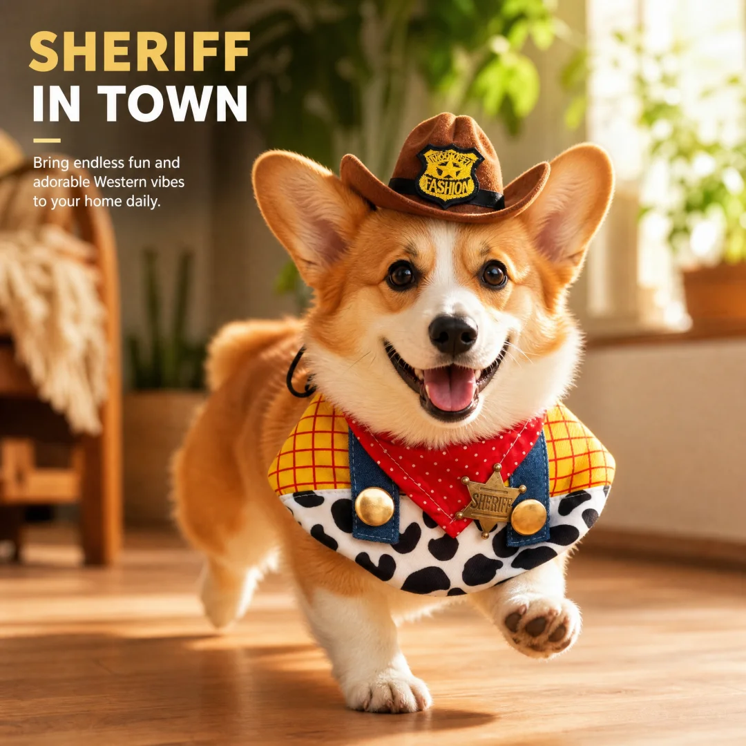 Lindo Conjunto de Gorro y Babero para Mascotas, Perros y Gatos, Accesorios Ajustables para Disfraces de Cachorros y Gatitos para Fiestas de Cumpleaños y Sesiones de Fotos