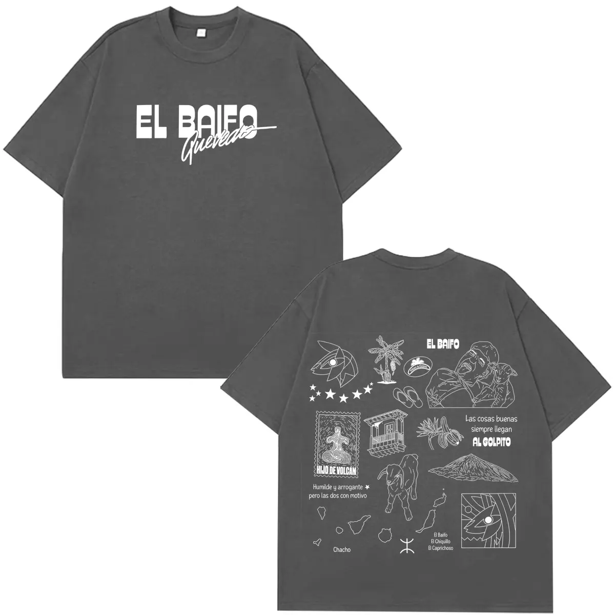 QUEVEDO EL BAIFO Album 2026 Tour Grafik T-Shirt für Männer und Frauen Hip-Hop Harajuku T-Shirt Sommer Baumwolle Locker Lässig Vintage T-Shirts – Detail 5