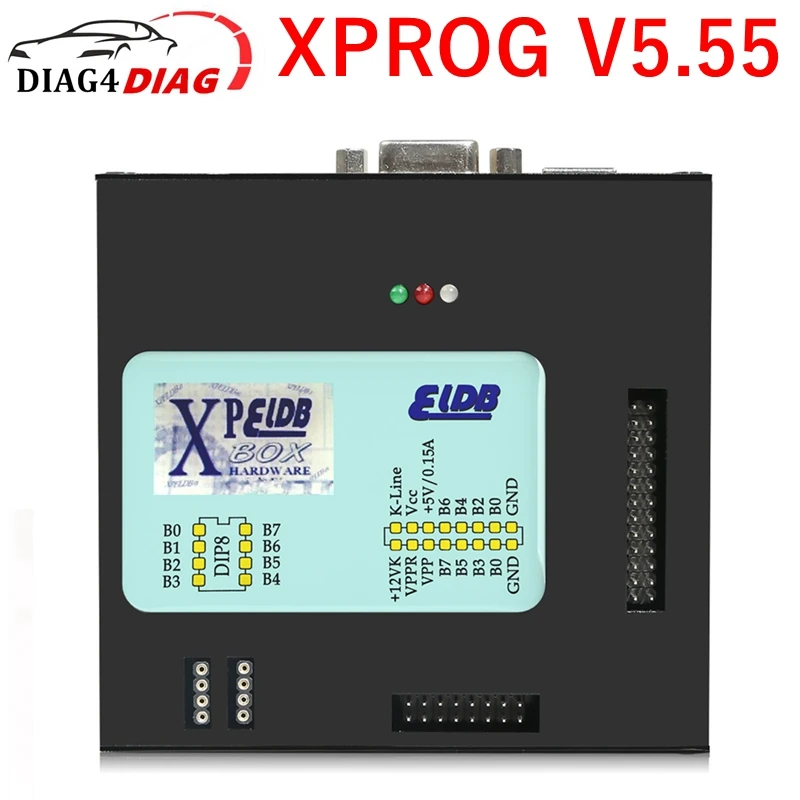 

XProg-M Xprog M V5.55 X-PROG M Box ECU Programmer Chip Tuning Tool With Full Adapters Supports CAS4 Cars Black Metal Box