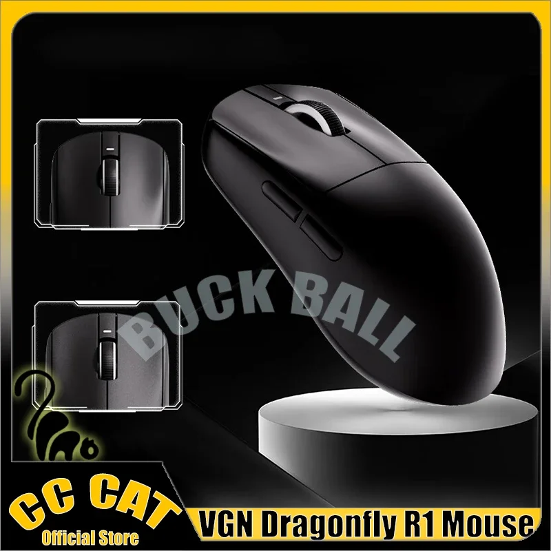 vgn dragonfly sem fio bluetooth mouses r1 pro max gaming mouse peso leve paw3395 velocidade x low delay gamer vxe 01