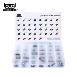 KUONGSHUN 37 in 1 Sensor Kit for Arduino Programming Education (37pcs Sensors)+37 Projects
