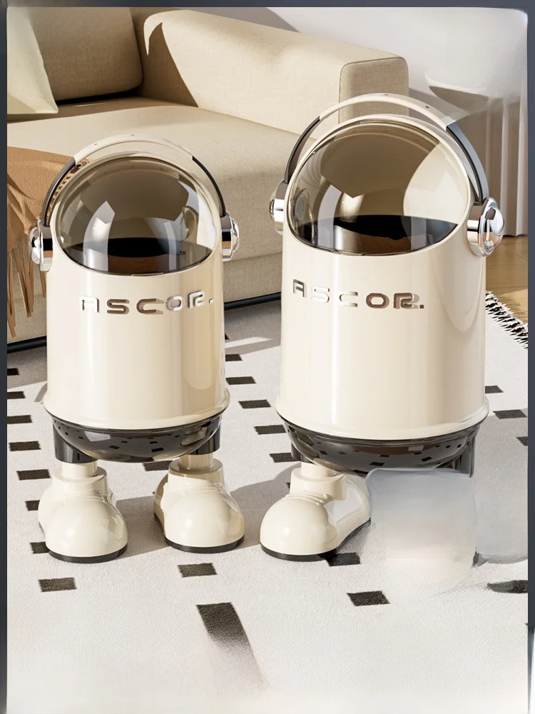 

2025 New Home Living Room Tra Can High Capaci Flip Cover Creative Kitchen Bedroom Batoom Vintage Sle Plastic Dusin