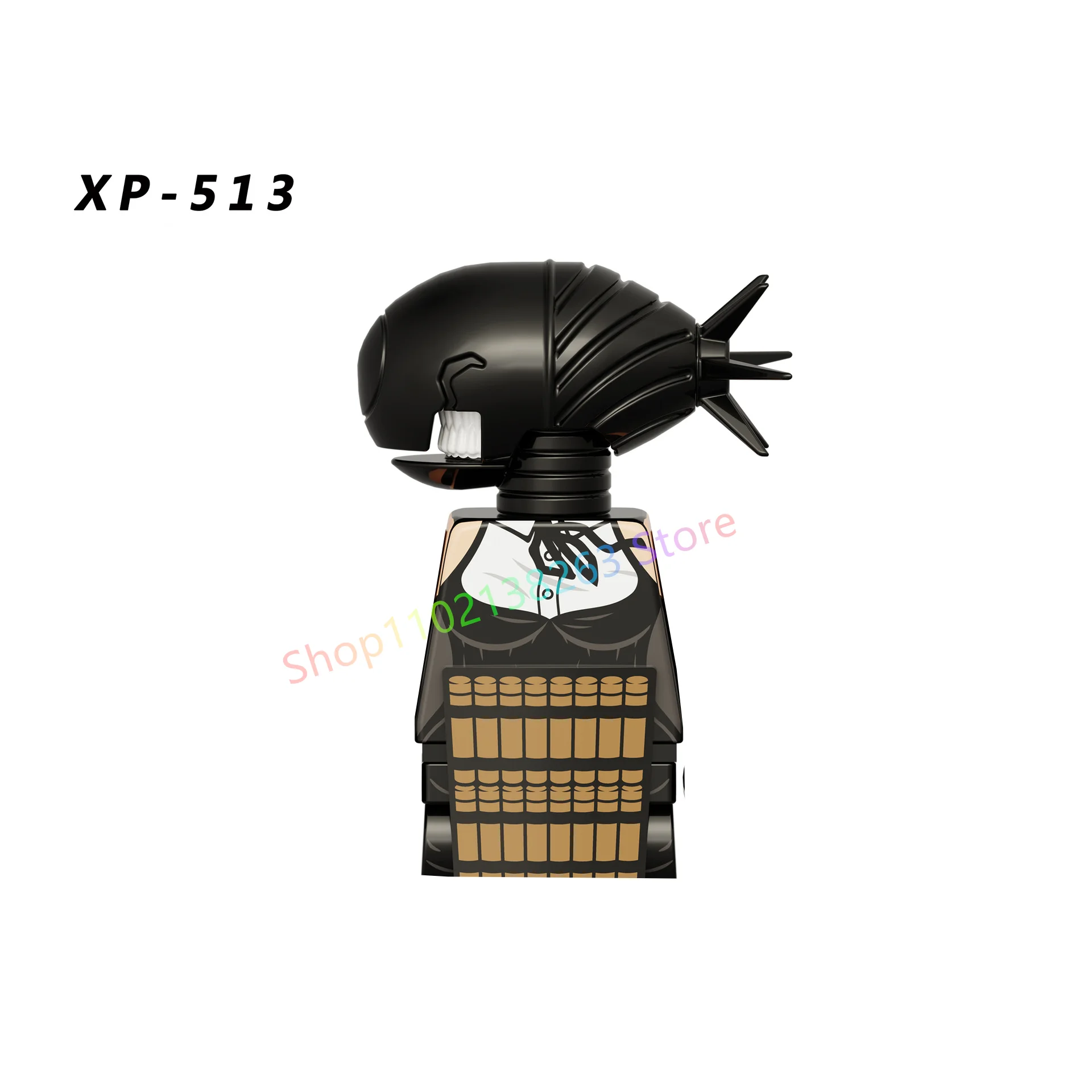 Anime Chainsaw Man WM6159 KT1067 Denji Makima Aki Power DIY Model Figurki Zmontowane Zabawki Klocki Prezent Dla Dzieci ﻿