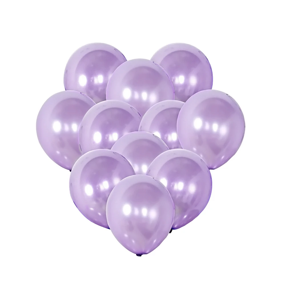 

100 Pcs Pearl Balloons Latex Light Purple Wedding Party Decorations Festive Romantic Atmosphere Balloon Supplies