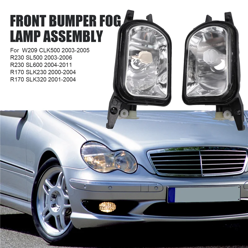 

A99F-передний бампер, противотуманная фара в сборе для Benz W203 C230 C240 C320 C350 W215 CL500 CL600 W209 CLK320 2038201156 2038201256