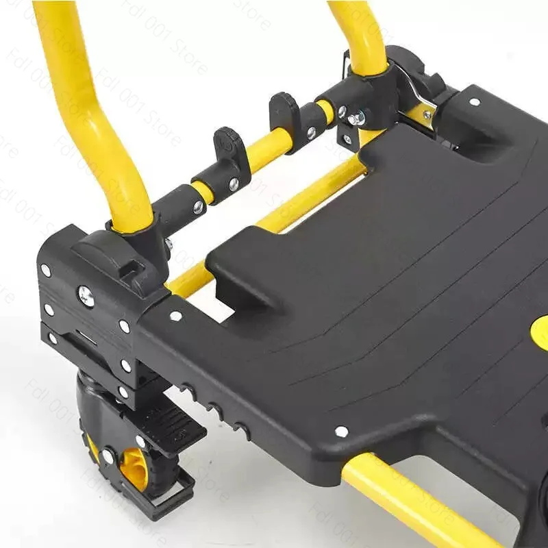 2 in 1 Folding Hand Truck with Brake Heavy Duty Utility Cart