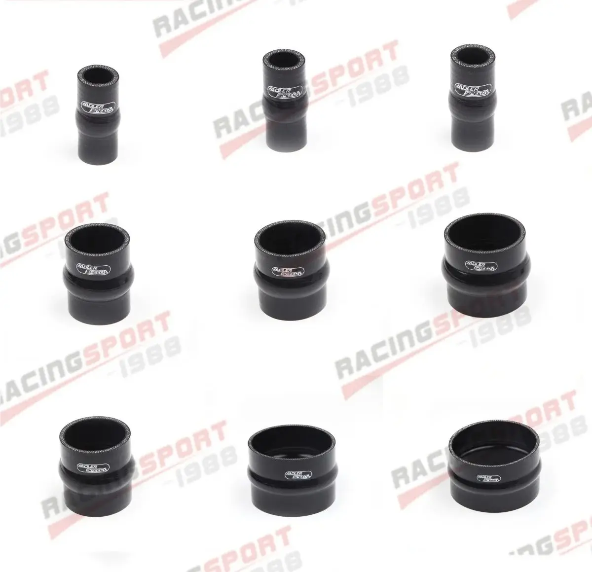 A+ 0 Degree Straight Silicone Hump Hose 38 45 51 57 63 70 76 83 89MM Rubber Joiner Tube for Intercooler Cold Air Intake Pipe