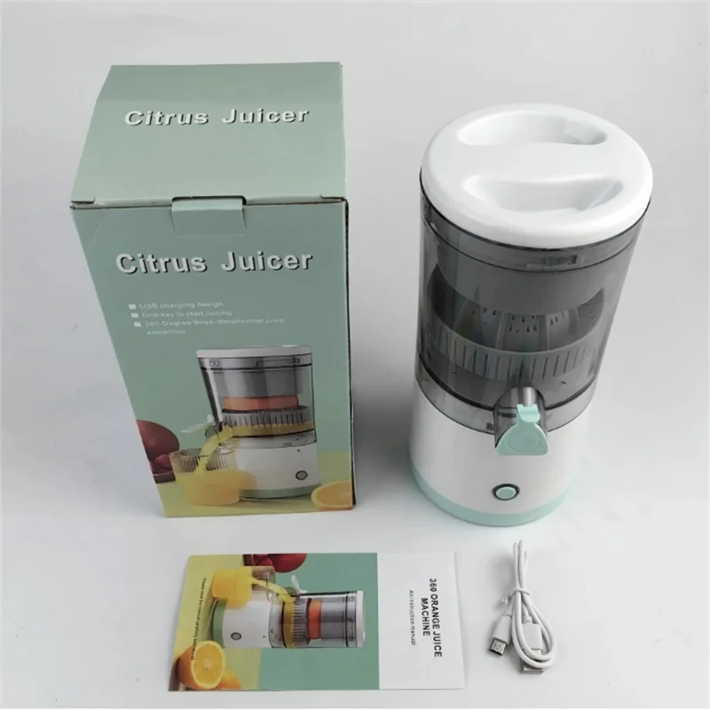 Electric Juicer Orange Juice Squeezer USB Charging Citrus Lemon Juicer Wireless Fruit Blender Automatic Fresh Squeezer Machine