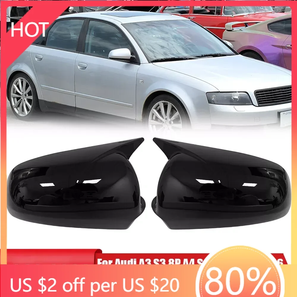 

Бамперы для Audi A3 S3 A4 S4 B6 A6 C6 Автомобильная наклейка на боковое зеркало заднего вида Крышка крыла Внешняя дверь Задний вид Чехол Накладка Carbon F