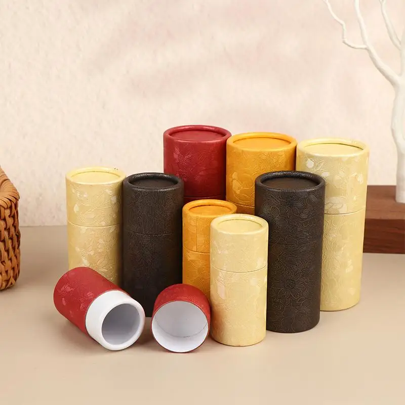 1Pcs Essential Oil Bottle Paper Tube Packaging Portable Cosmetic Tubes for Lotion Balm Storage and Gift Travel Use