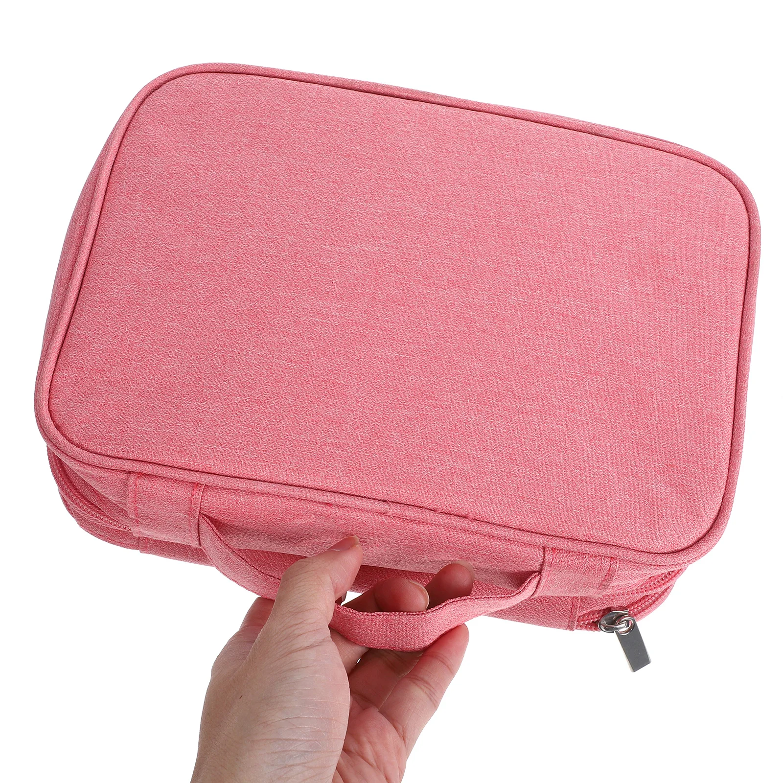 

Digital Accessories Storage Bag Charging Cords Organizer Travel Pink Upgrade Waterproof Portable Electronic Case