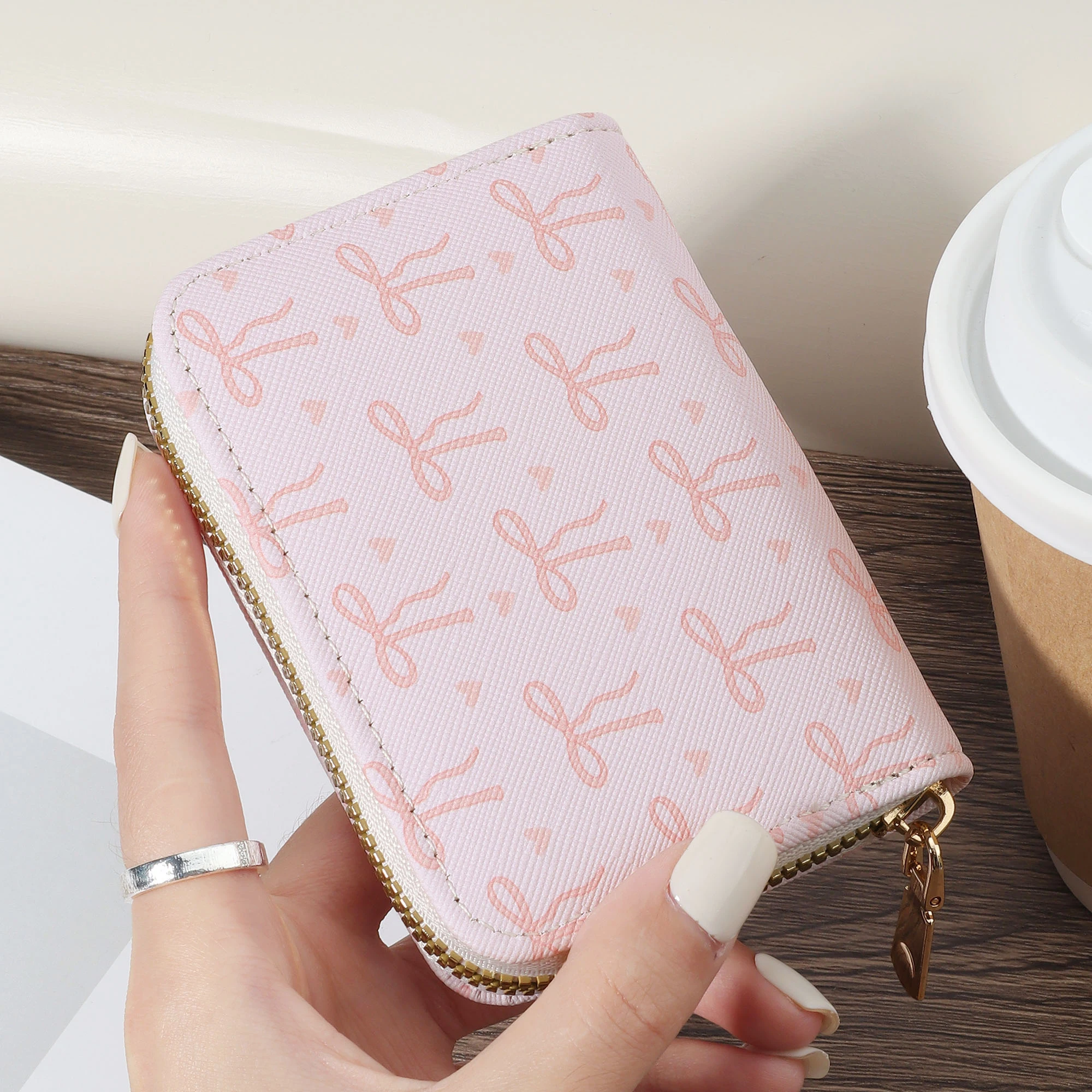 

New Women's Minimalist Wallet, Coin Bag Zipper Portable Short Bag