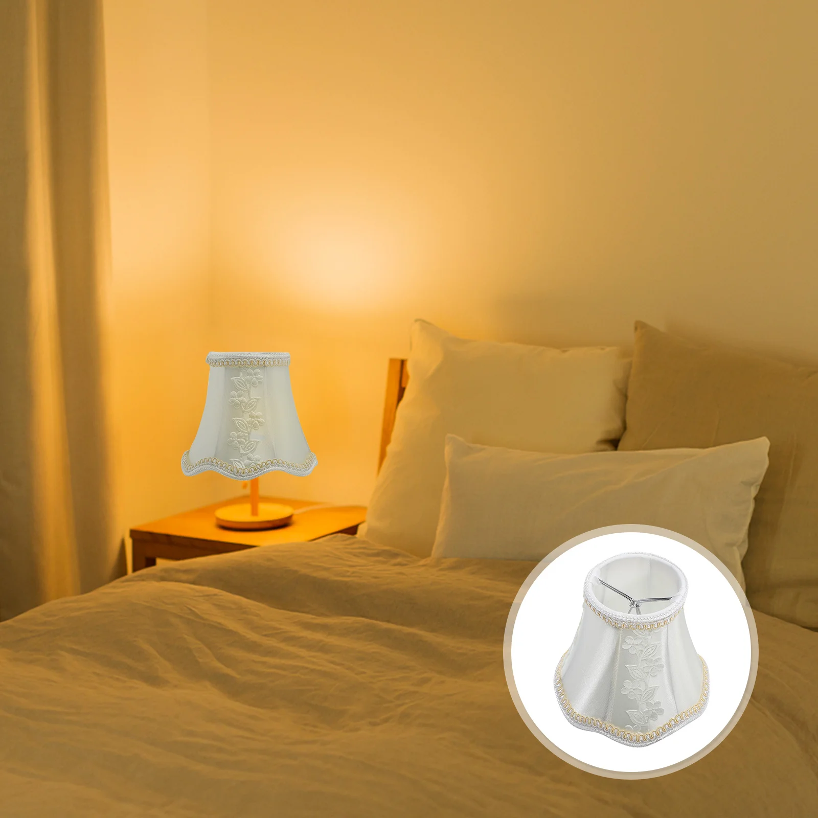 

1pc Cloth Elegant Light Cover For Cloth Lamp Shade Wall Floor Table Lamp Decorative Home Lighting Accessory