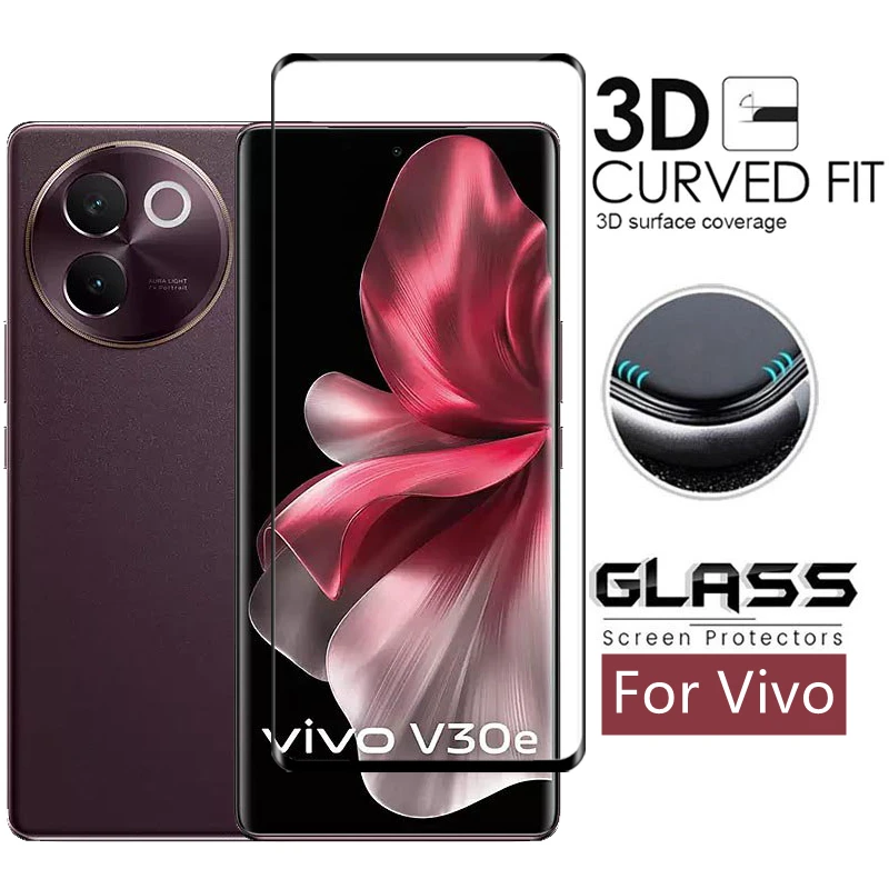 

Full Cover Glass For Vivo V30e Screen Protector Vivo V30e Tempered Glass Protective Phone Film For Vivo V30e 5G