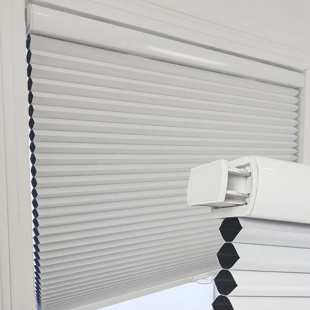

Customized Top Down Bottom up White Color 26mm 38mm 45mm No Drill Cordless Blinds Honeycomb Cellular Shades