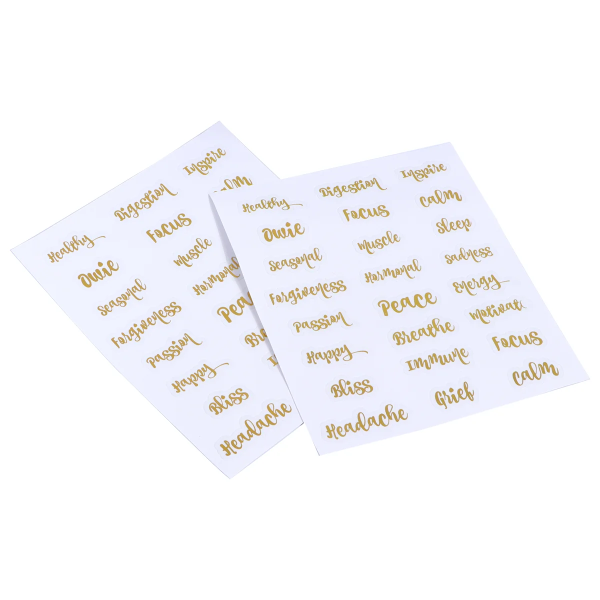 5 Sheets Essential Oil Bottle Label Decorative Labels Stickers Decals for Bottles Adhesive Paper Tags