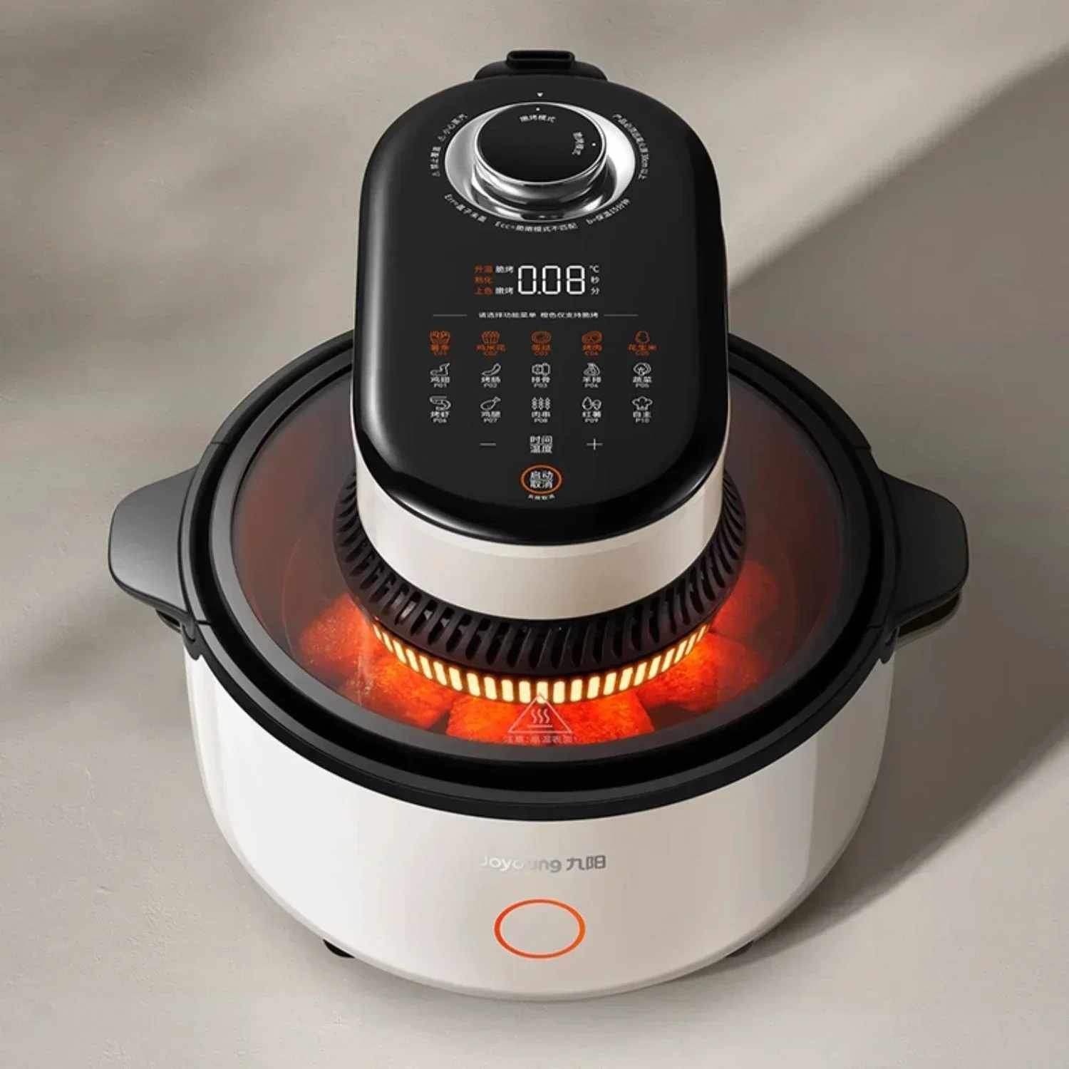 

Jiuyang does not need to turn over to quickly tender the air fryer, steam oven and large capacity electric frying pan