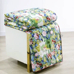 Autumn 1.6kg Luxury Mulberry Silk Comforter Thin Bed Cover Bedding King Quilt Summer Single Blanket 200X230CM Sleeping Comforter