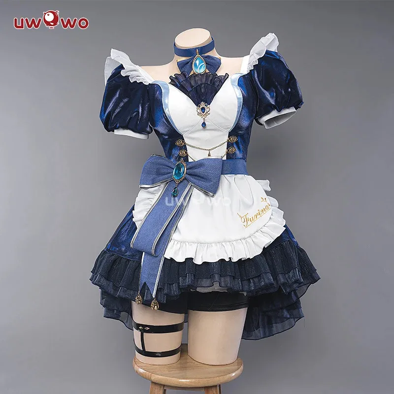 Sky03 متوفر في المخزون أزياء UWOWO Genshin Impact Fanart Furina Focalors Hydro Archon Maid التأثيرية55Hu%