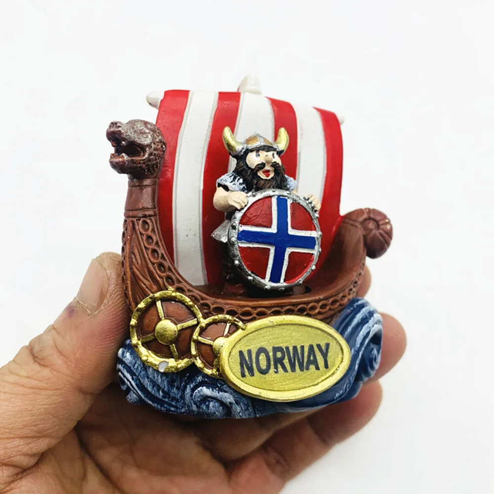 Europe Norway 3D Fridge Magnets Tourism Souvenir Refrigerator Magnets Sticker Collection Handicraft Decoration Articles
