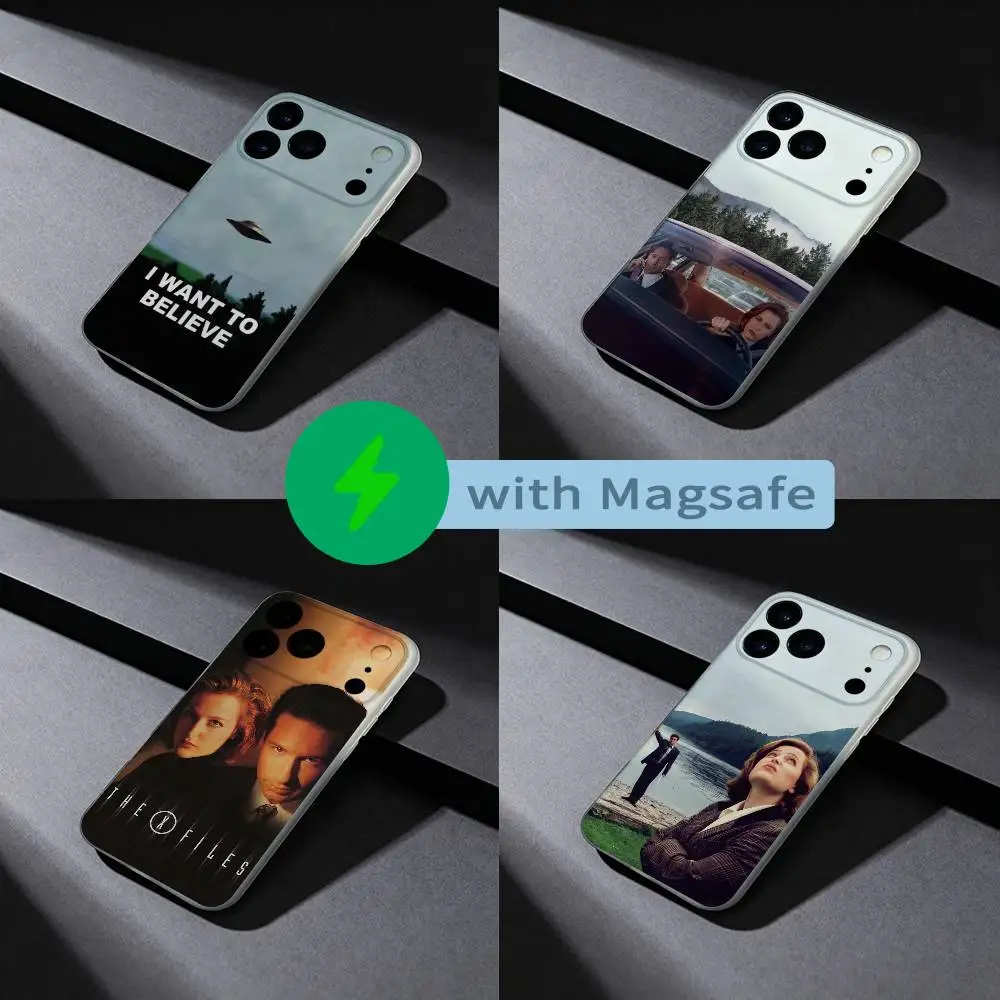 

The X Files Alien Phone Case For iPhone 17,16,15,14,13,12,X,XS,Pro,Max,Plus,E,Air,Mini with Magsafe Magnetic Frosted Clear