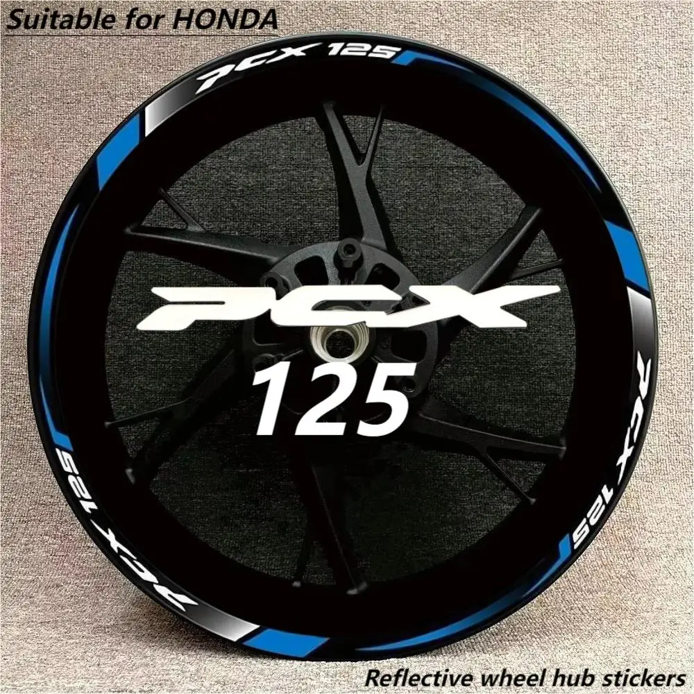 Motorcycle Wheel Hub Accessories For HONDA PCX PCX125 Reflective Waterproof Wheel Frame Decorative Outer and Inner Edge Film