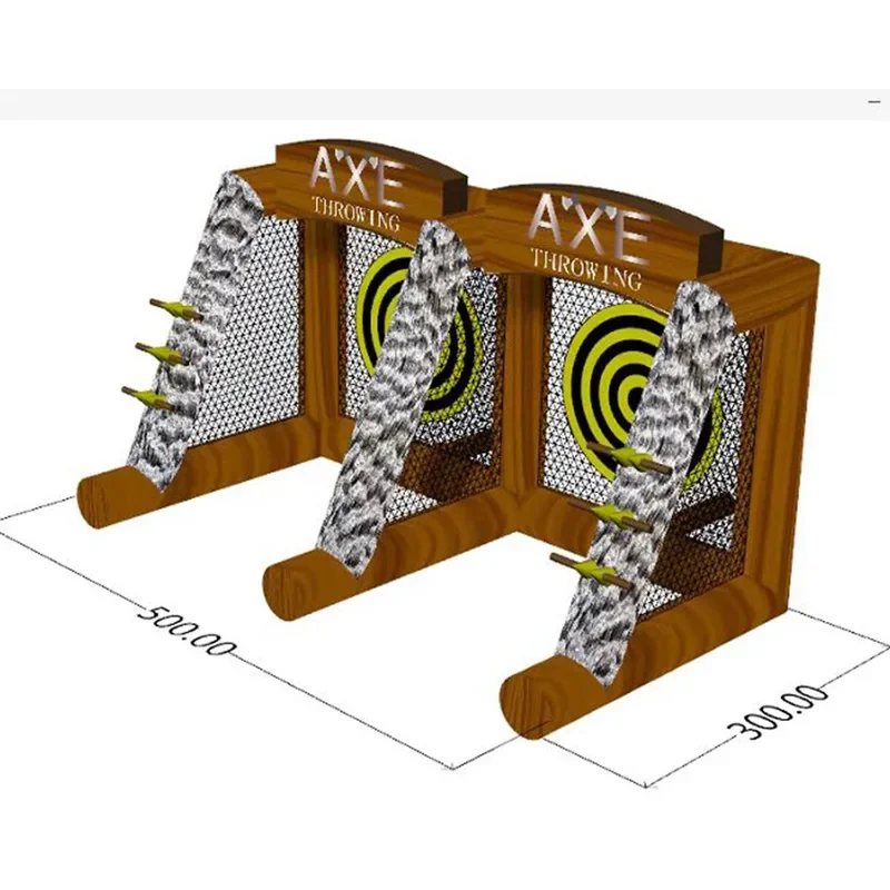 インフレータブル斧投げカーニバルスポーツ、アスレチックターゲットシュートスロートスダーツ、スティッキーケージ、屋外インタラクティブゲーム、2人の支払人