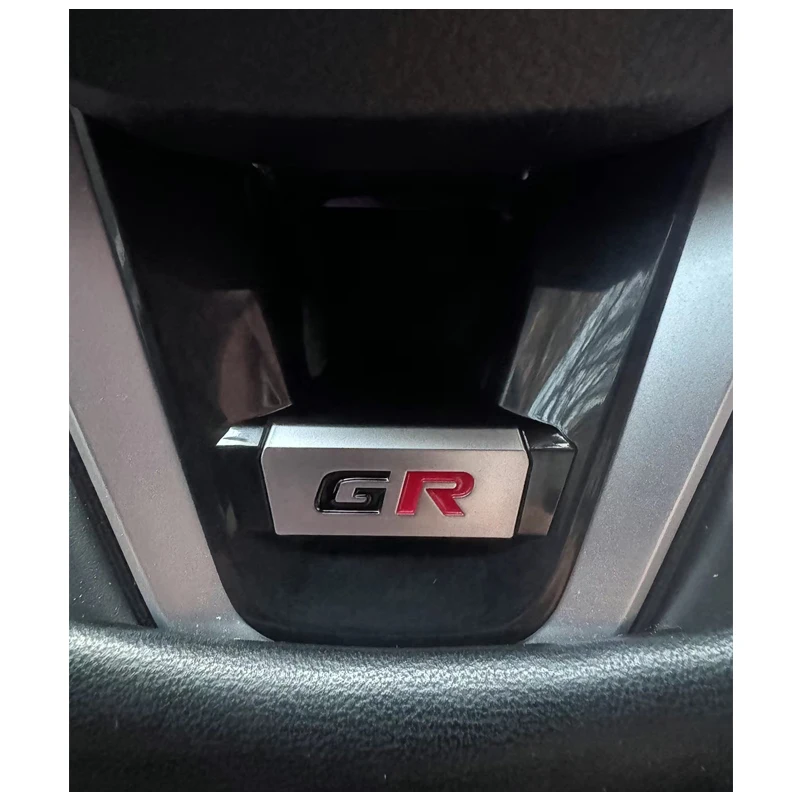 자동차 스티어링 휠 장식 GR 코롤라 2019-2021 RAV4 2020용 자동차 스티어링 휠 패널 스팽글 커버 하단 트림 스티커