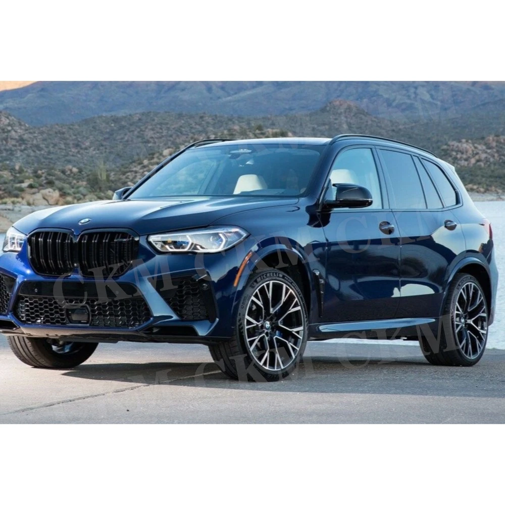 

Комплект из 2 глянцевых черных накладок на боковые зеркала заднего вида для BMW X5 G05 2019+ (автоаксессуары)