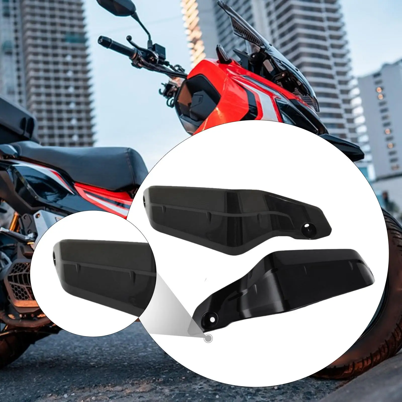 

Protective Handguard Wind Deflector Plastic Shield Replacement Accessory for Honda CRF1100L ADV Sports 2
