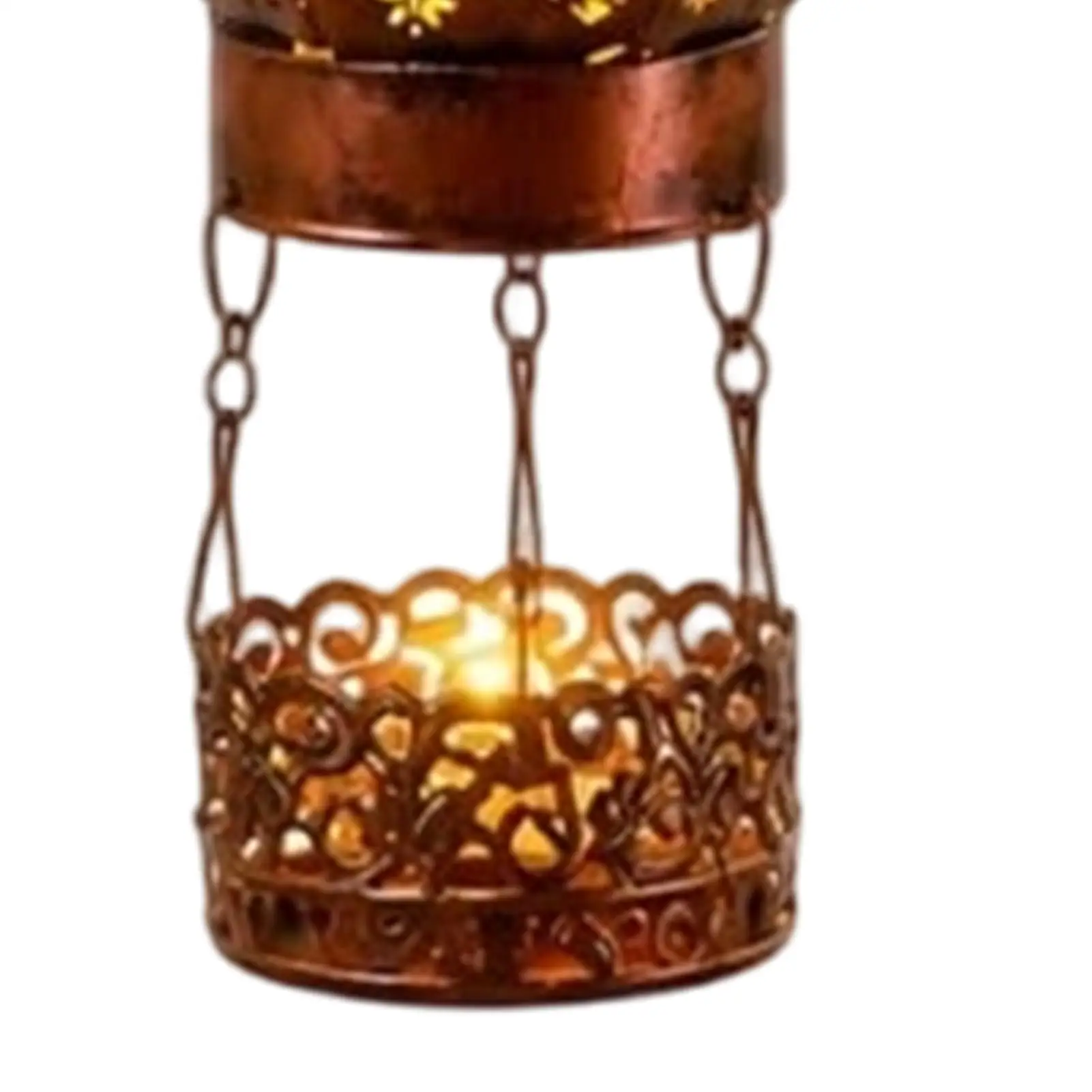 Solar Hot Air Balloon Lantern Metal Waterproof Hummingbird And Mushroom Light Hot Air Balloon Decorations For Patio Fence Path